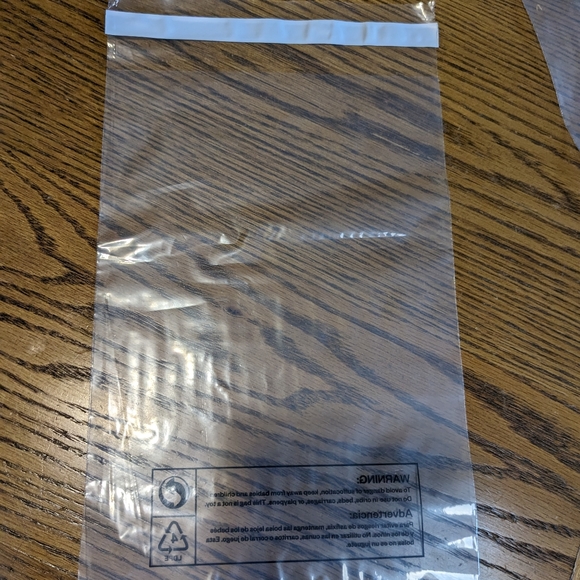 100 clear inventory bags, NEW in pkg + 100 Bags FREE with Purchase - Picture 1 of 3